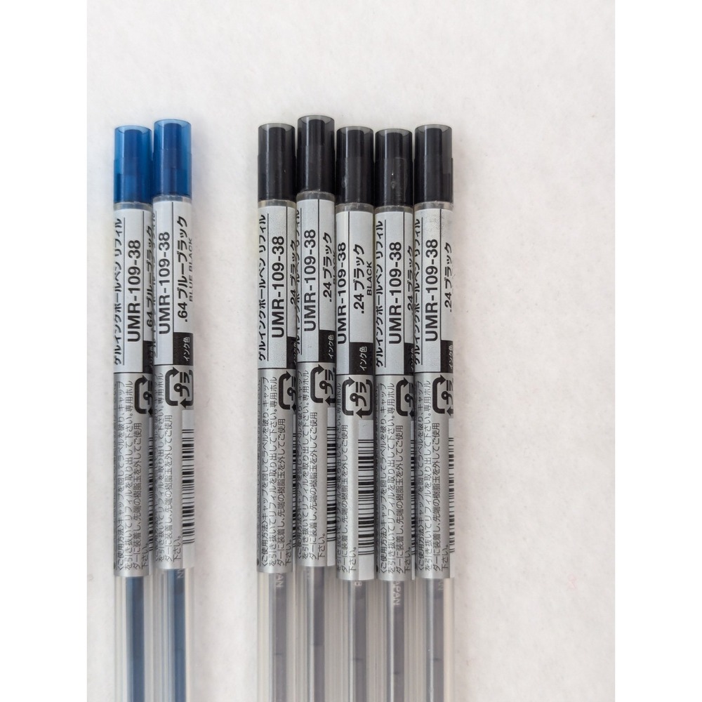 Uni Style Fit 0.38 mm Ballpoint Pen Ink Refill Variety (Lot of 12) UMR-109-38 - Picture 3 of 6